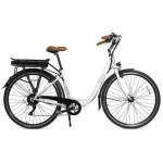 Youin You-Ride Los Angeles Bicicleta de Paseo Eléctrica 26" Blanca