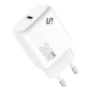 Cargador móvil SUBBLIM GaN 20W USB-C Power Delivery PPS blanco ultraligero